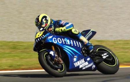 Valentino Rossi en action